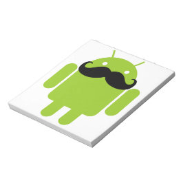 Bloc De Notas Android Robot Mustache