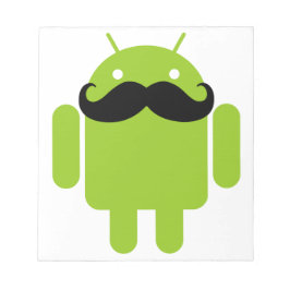 Bloc De Notas Android Robot Mustache
