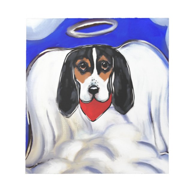 Bloc De Notas Ángel Basset Hound (Frente)