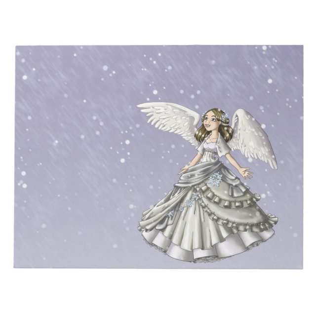 Bloc De Notas Ángel de la nieve (Frente)