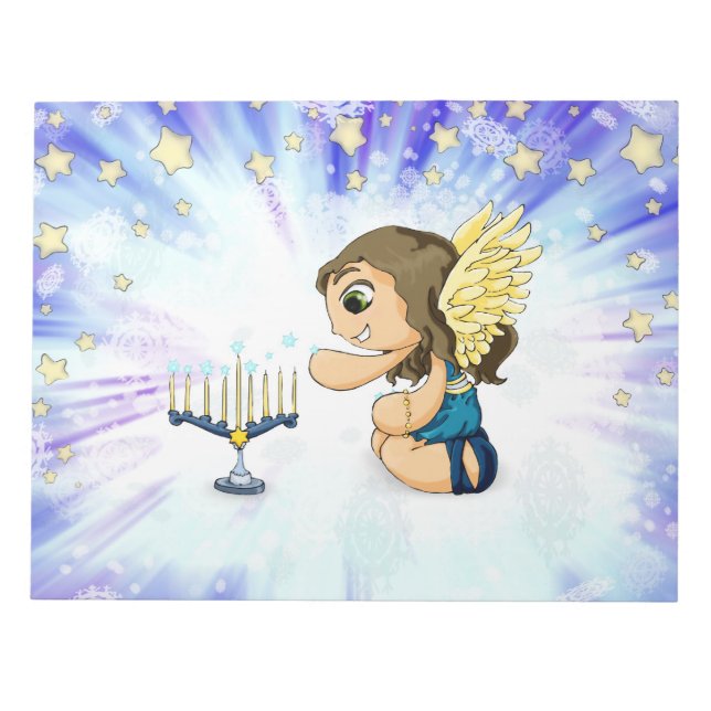 Bloc De Notas Ángel de Menorah (Frente)