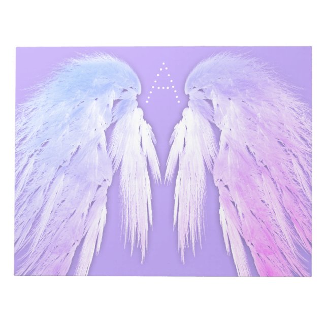 Bloc De Notas ANGEL WINGS Fairy Purple Monograma (Frente)