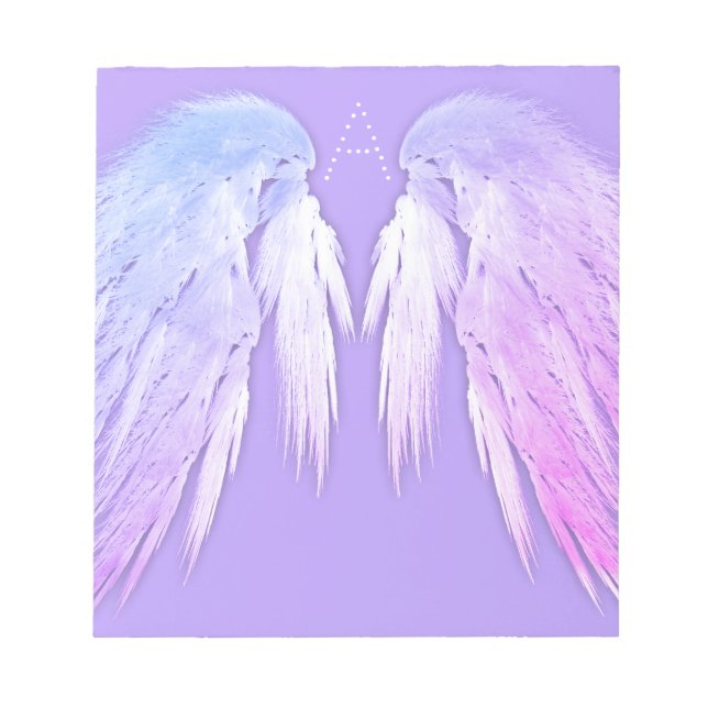 Bloc De Notas ANGEL WINGS Fairy Purple Monograma (Frente)