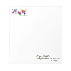 Bloc De Notas Angels Flying Happily “All Day” Watercolor Sketch