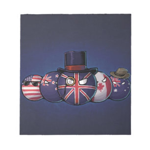 Bloc De Notas Anglosajón Countryballs