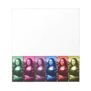 Bloc De Notas Animal Mona Lisa Print Rainbow