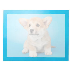 Bloc De Notas Animales Bebés más Lindos Cachorro Corgi sobre A