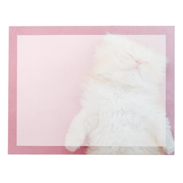 Bloc De Notas Animales de bebé más afectados | Agradable Gatito  (Frente)