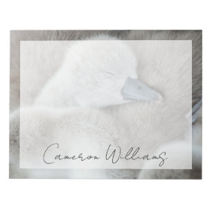 Bloc De Notas Animales de bebé más afectados   Baby Mute Swan