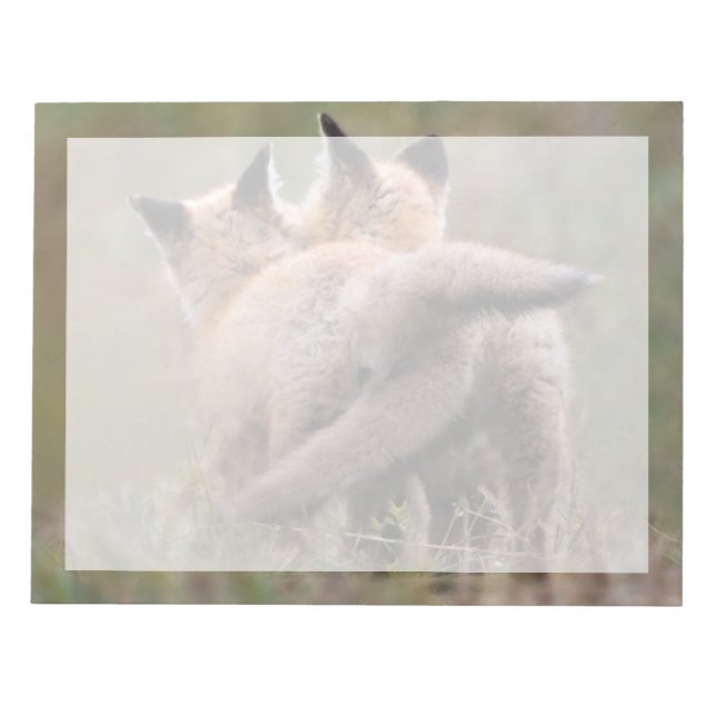 Bloc De Notas Animales de bebé más afectados | Colas de bloqueo  (Frente)