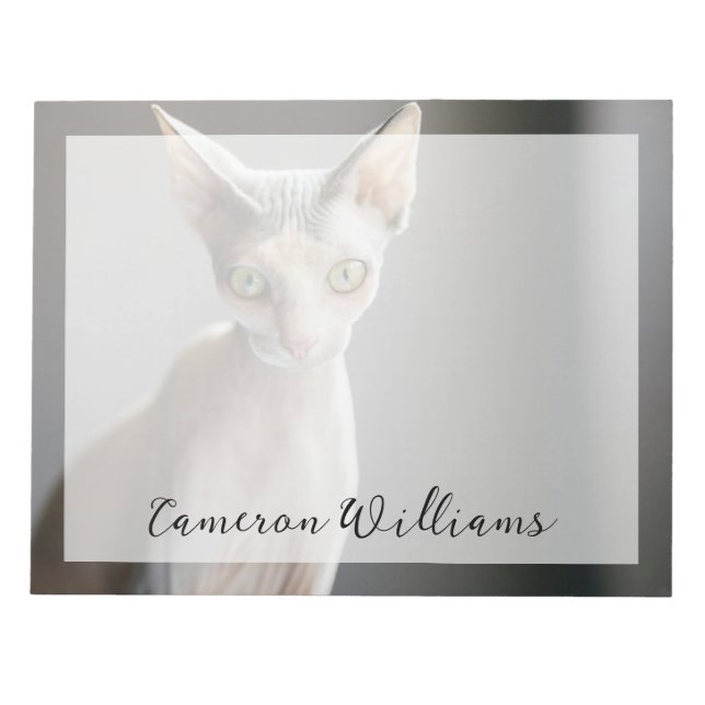 Bloc De Notas Animales de bebé más afectados | Gato de esfinge (Frente)