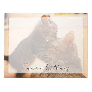 Bloc De Notas Animales de bebé más afectados Tabby Kitten Kiss