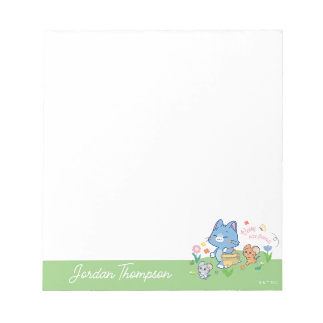 Bloc De Notas Anime Tom, Jerry y Tuffy Picnic (Frente)