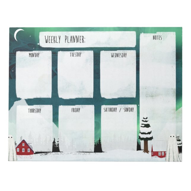 Bloc De Notas Anodepad Semanal de las Luces del Norte (Frente)