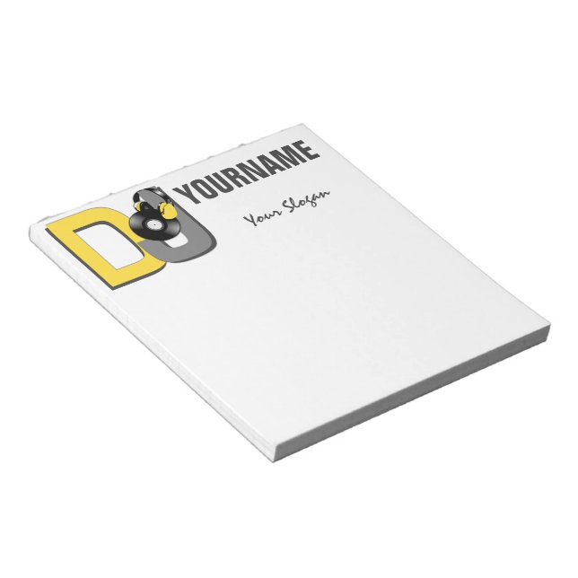 Bloc De Notas Anotaciones de DJ personalizado (Lado Derecho)