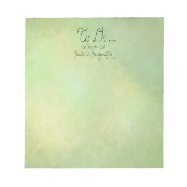 Bloc De Notas Anotaciones divertidas "hacer o no hacer" (Frente)