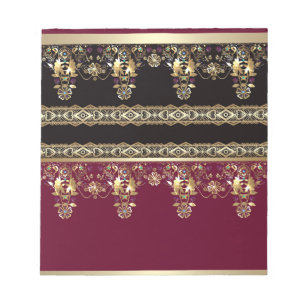 Bloc De Notas Antiguo árabe decorativo este ornamental barroco