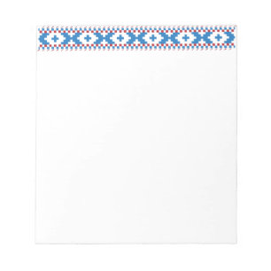 Bloc De Notas Antiguos signos letones azul, rojo, blanco