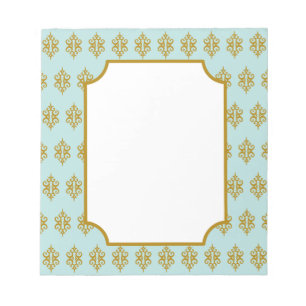 Bloc De Notas Antique Aqua Lace Notepad