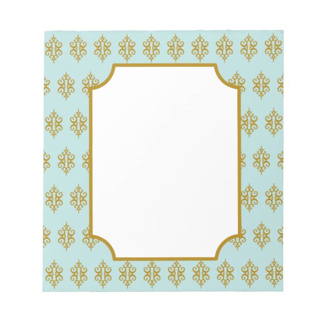 Bloc De Notas Antique Aqua Lace Notepad (Frente)