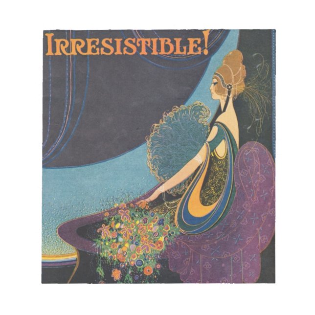 Bloc De Notas Anuncio de Art Deco Mavis Perfume (Frente)