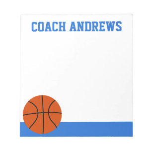 Bloc De Notas Any Colors Basketball Personalized Notepad