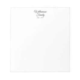 Bloc De Notas Apellido de la pareja personalizar, año, negocio