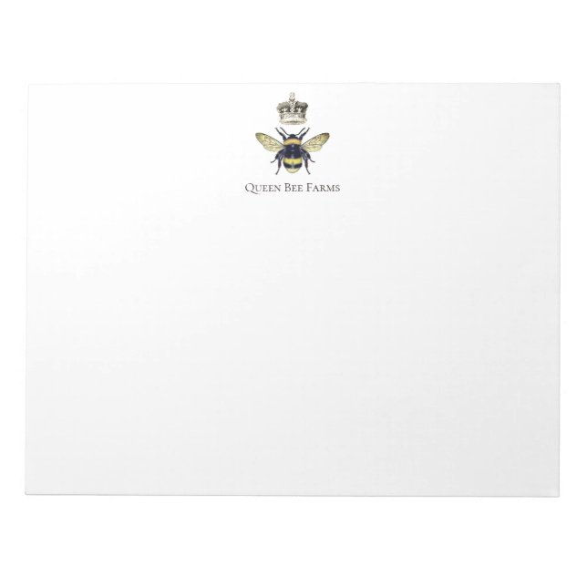 Bloc De Notas Apiario elegante de la granja de la abeja (Frente)