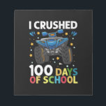 Bloc De Notas Aplasté 100 días de monstruos escolares<br><div class="desc">100 días de monstruo escolar 100 días de colegios</div>