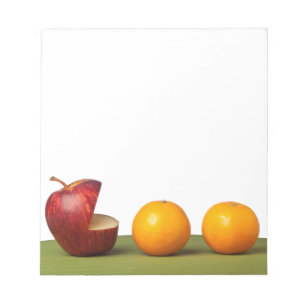 Bloc De Notas Apple come el naranja