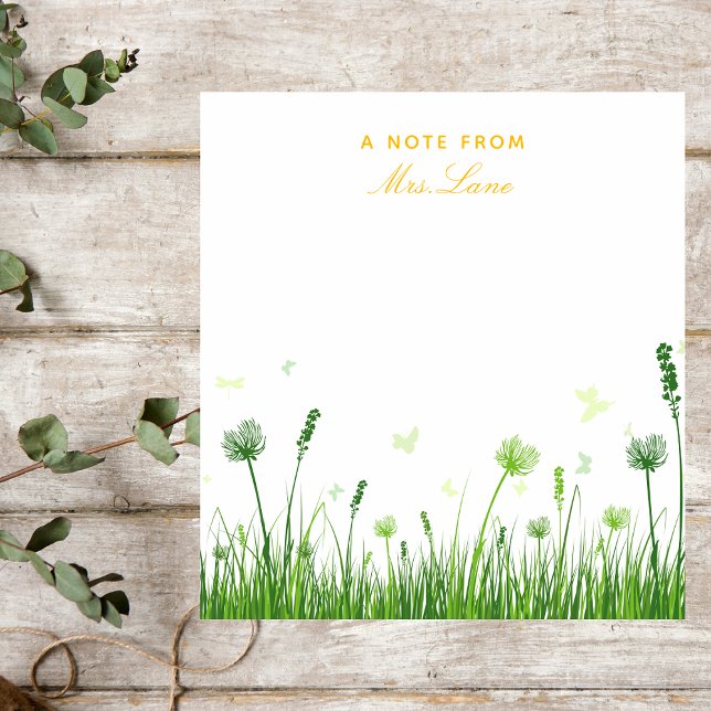 Bloc De Notas Apreciación del profesor Boho Floral (Subido por el creador)