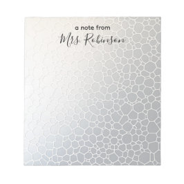 Bloc De Notas Apreciación del profesor de degradado de personali