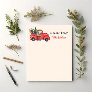 Bloc De Notas Apreciación del profesor Personalizado Cute Gnome