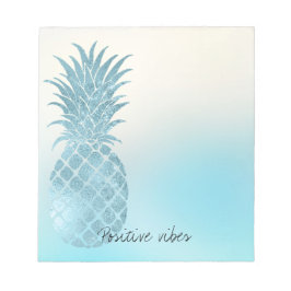 Bloc De Notas Aqua Ombre Tropical Pineapple