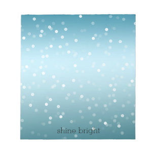 Bloc De Notas Aqua Ombre White Boketi Confetti