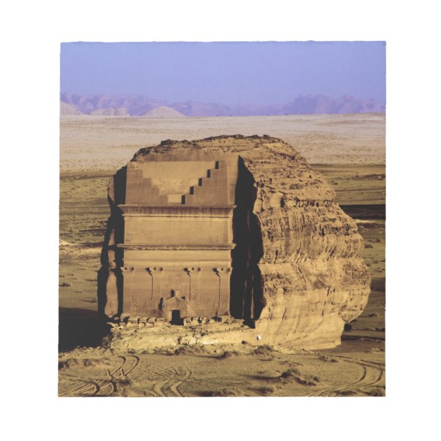 Bloc De Notas Arabia Saudita, lugar de Madain Saleh, antiguo (Frente)