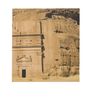 Bloc De Notas Arabia Saudita, sitio de Madain Saleh, antiguo 3