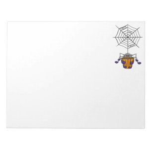 Bloc De Notas Araña personalizado colgando de la Web con cubo