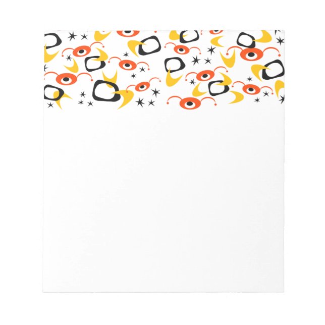 Bloc De Notas Arañas atómicas retro (Frente)