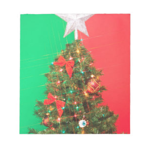 Bloc De Notas árbol de navidad de bloques de colores