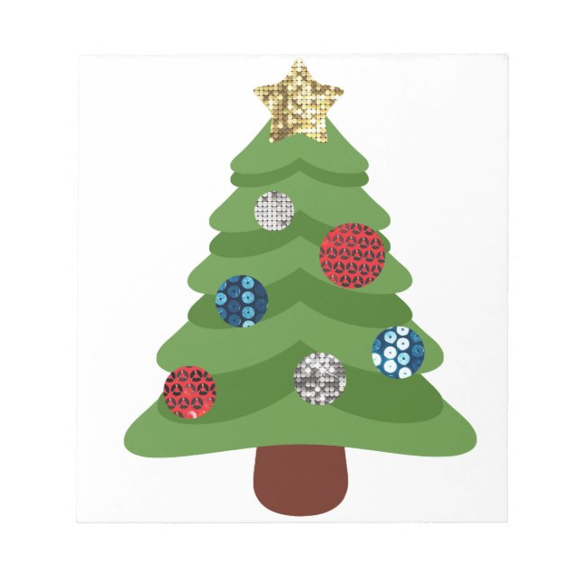 Bloc De Notas árbol de navidad de emoji (Frente)