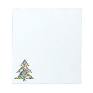 Bloc De Notas Árbol de Navidad de loros