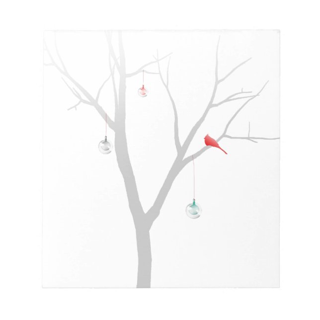 Bloc De Notas Árbol de Navidad disperso (Frente)