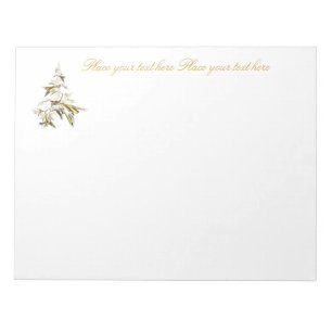Bloc De Notas Árbol de Navidad en blanco 001