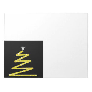 Bloc De Notas árbol de Navidad purpurina