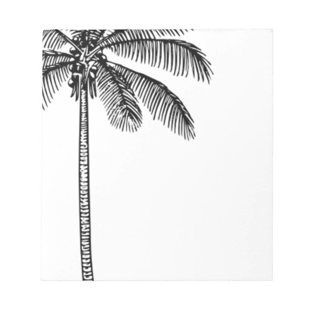Bloc De Notas Árbol de palma vintage (Frente)
