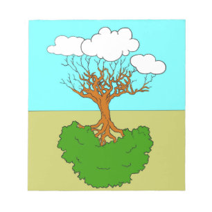 Bloc De Notas árbol invertido