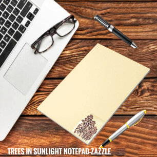 Bloc De Notas Árboles A La Luz Del Sol
