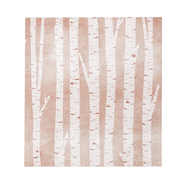 Bloc De Notas Árboles de aves ilustrados (Frente)