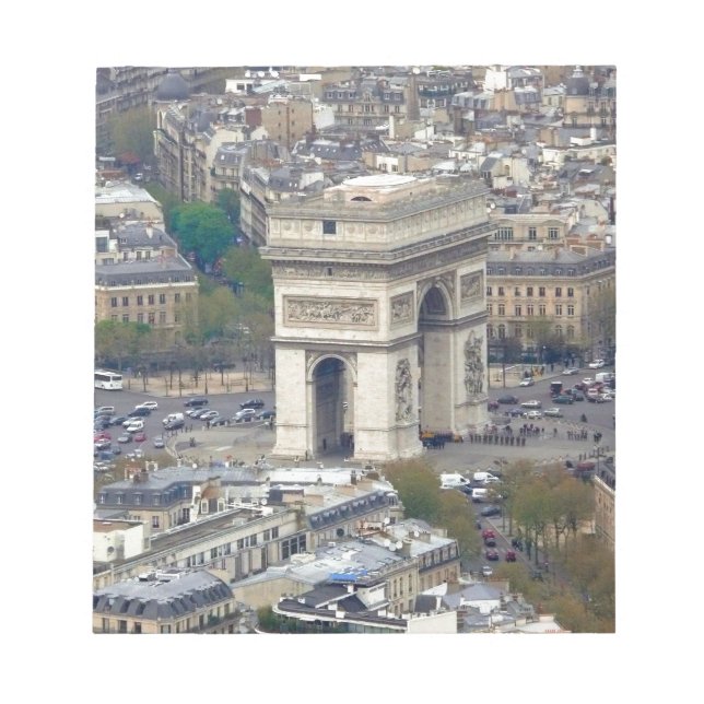 Bloc De Notas Arc de Triomphe París Francia (Frente)